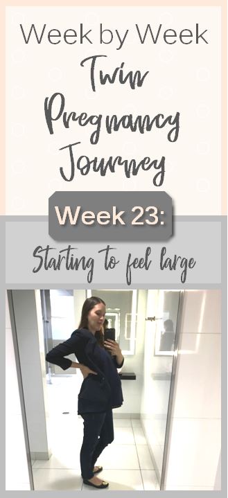 week 23 twin pregnancy experience
