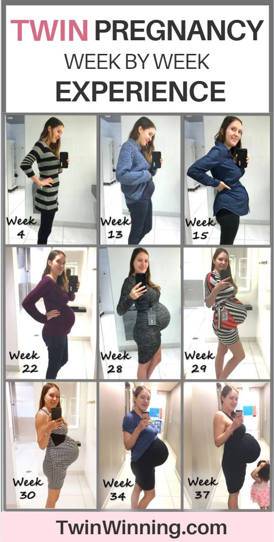 twin pregnancy week by week experience