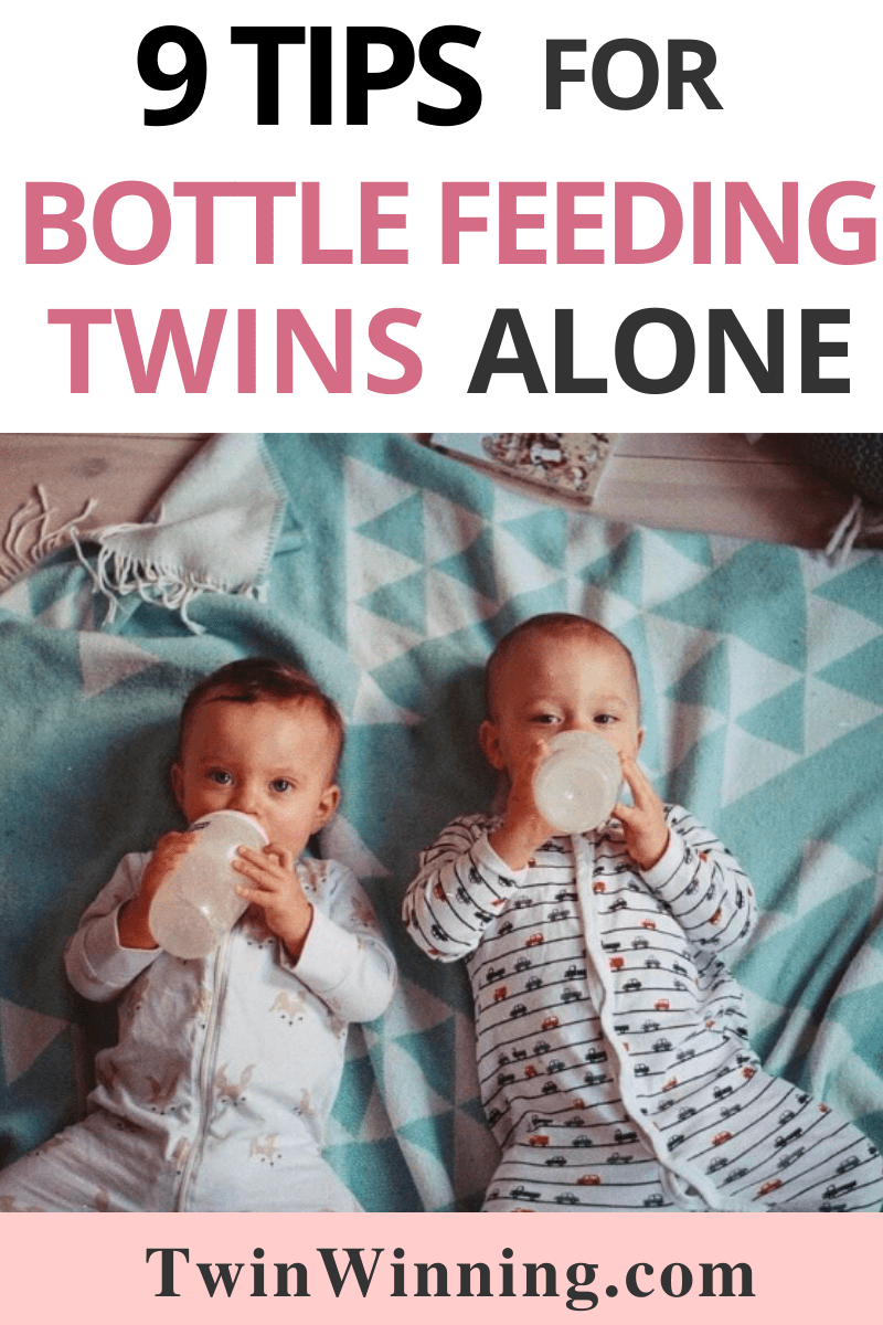 tips for bottle feeding twins alone