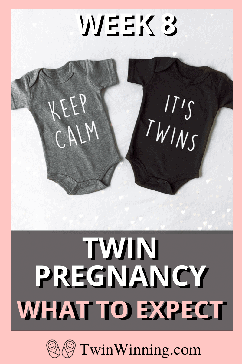 twin pregnancy week 8: what to expect