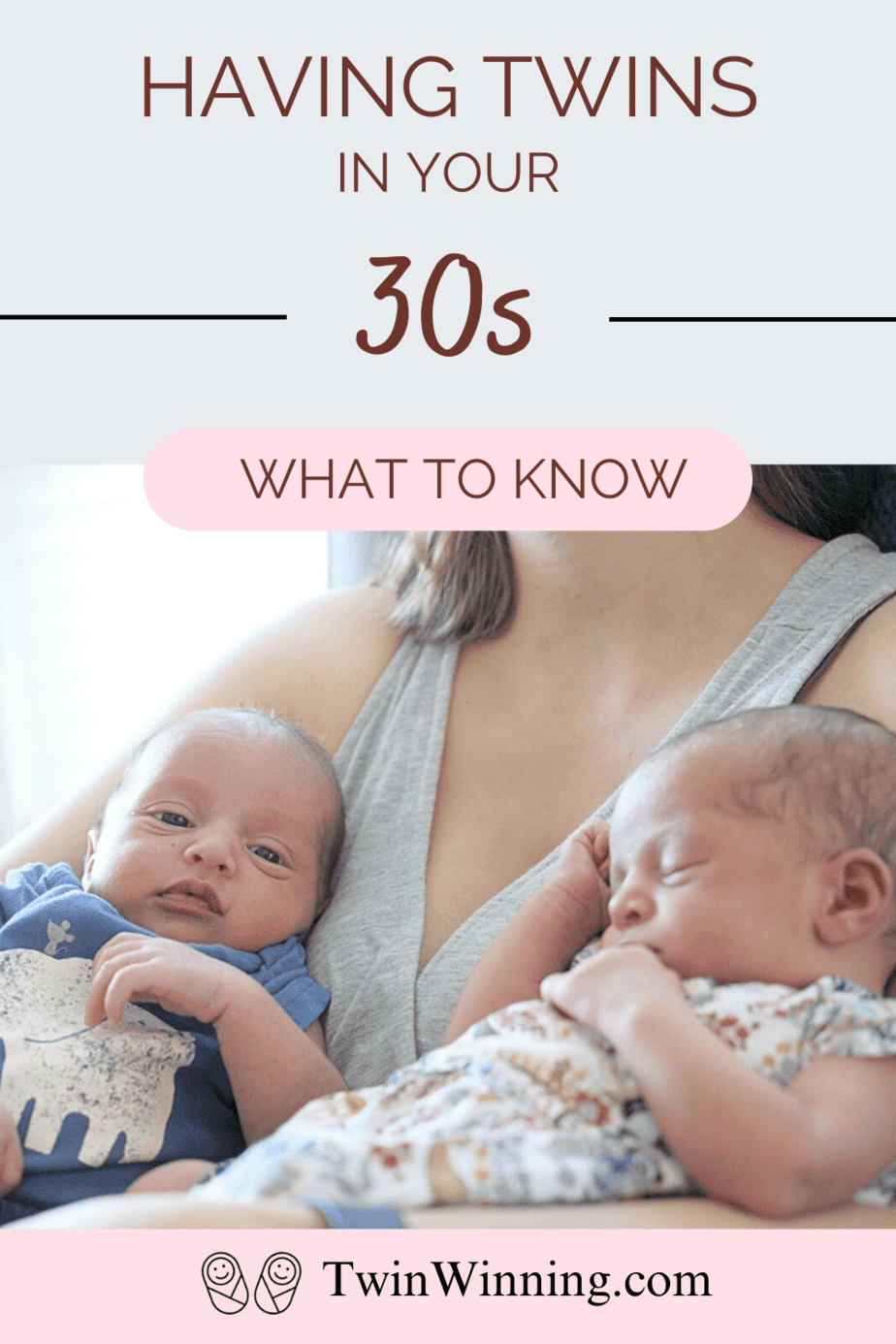 Having twins in your 30s: what to know